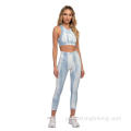 Conjunto de macacão skinny calça comprida para mulheres